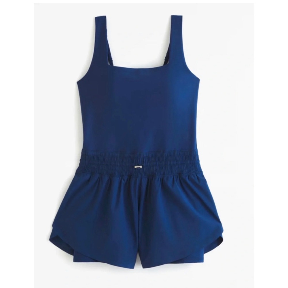 Abercrombie YPB SculptLUX Romper Skort Blue M